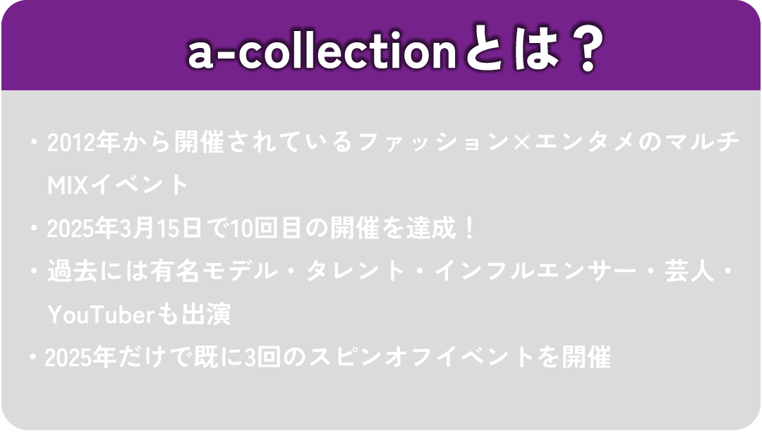 a-collection アンバサダーモデルオーディション